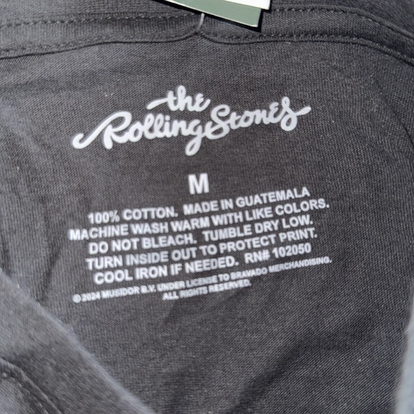 The Rolling Stones Tour of America '78 Black Graphic Short Sleeve T-Shirt - Picture 4 of 5